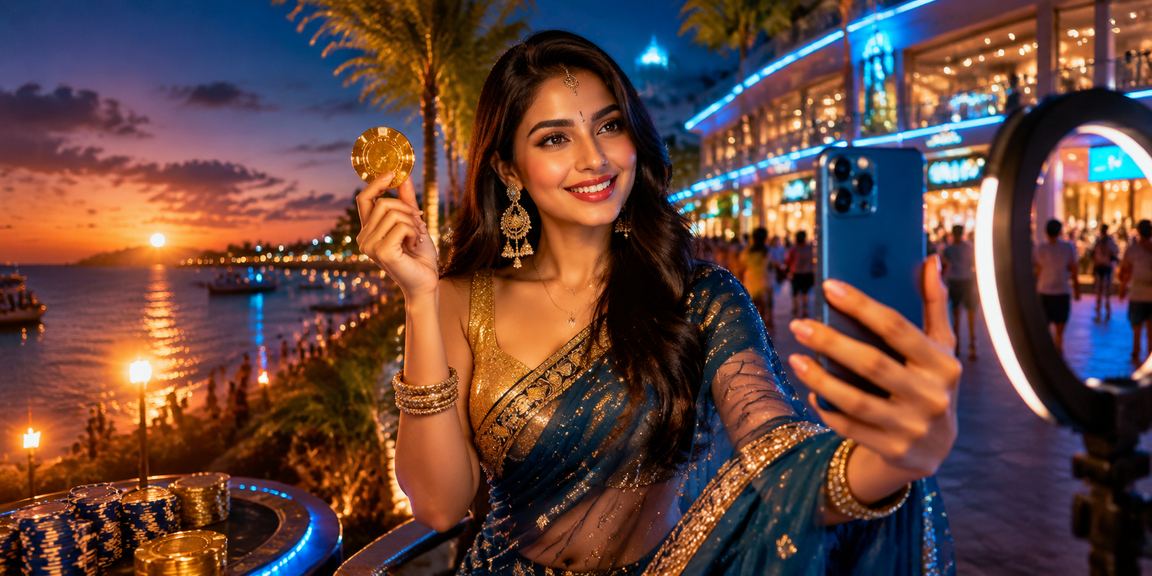 সেন্ট মার্টিনে মোবাইল ক্যাসিনো ব্যবহারকারীর স্মার্টফোন অভিজ্ঞতার দৃশ্য